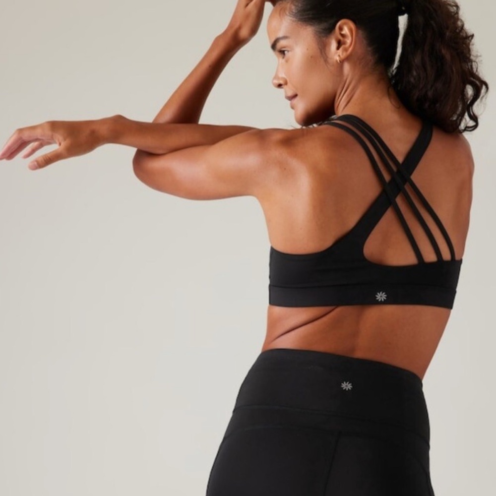 Athleta Green Multi-Strap Sports Bra